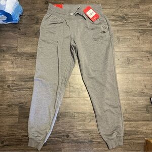 The North Face Light Gray Fleece Joggers
